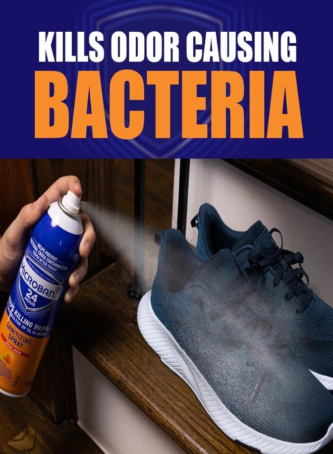 MICROBAN Sanitizing Spray, 15 oz., 2 Pack, Citrus, Disinfects, Sanitizes, Eliminates Odors, and Keeps Killing 99.9% of Bacteria on Hard, Non-Porous Surfaces in Your Home for up to 24 Hours - Image 5