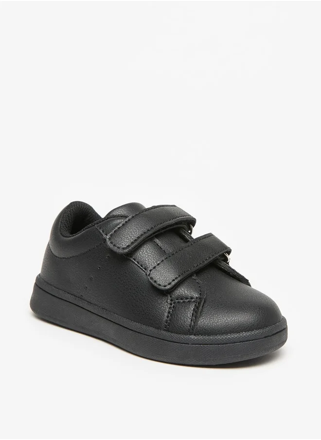 ال بي ال من شو اكسبرس Boys Panelled School Shoes With Hook And Loop Closure