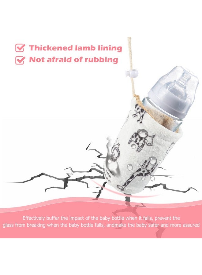 هيلفتي أكمام زجاجات الرضاعة Healifty، غطاء دافئ لزجاجات الرضاعة، عازل للزجاجات الزجاجية، حامل للحفاظ على دفء الزجاجة، 240 مل - Image 2