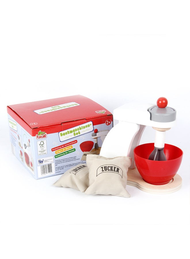 Children's Play Toys Wooden Bread Machine Breakfast Combination Kindergarten Afternoon Tea Early Education Simulation Toys-Color:Sanding Machine - Image 1