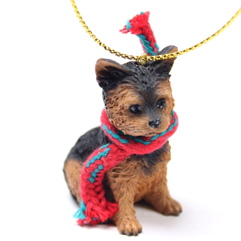 Conversation Concept Yorkshire Terrier Tiny Miniature One Christmas Ornament Puppy Cut - Delightful! - Image 1