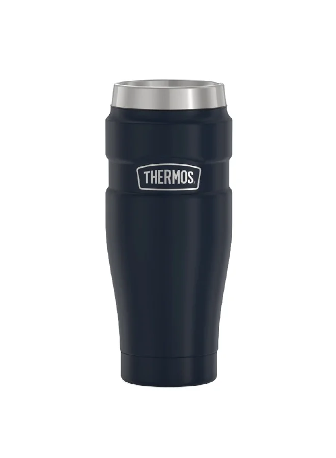 THERMOS Vacuum Insulated Stainless Steel Travel Tumbler Midnight Blue 16 Oz Sk1005Mdb4