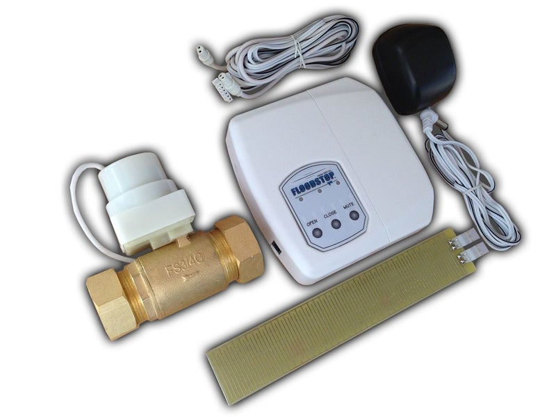 FloodStop Water Heater Leak Detector Kit with Automatic Water Shut-Off and Visual/Audible Alarms, 3/4" Compression - Image 2