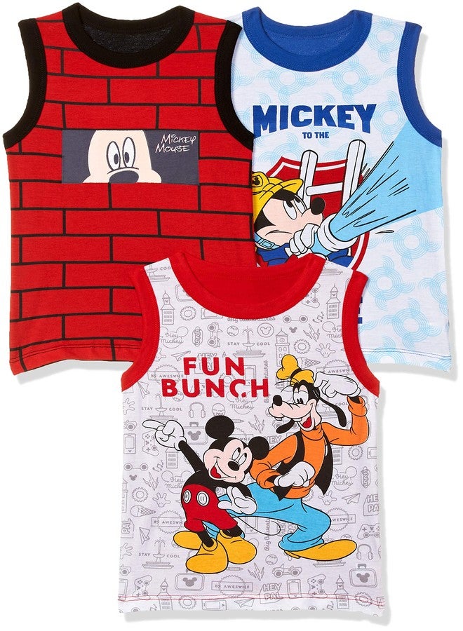 BODYCARE Baby Boy's Regular fit Plain Undershirt (Pack of 3) (KIA9304-PK_Multicolor_18M-24M) Multicolour - Image 1