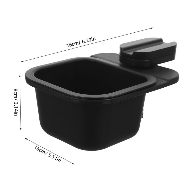 Healifty Rotary Small Trash Can Clip Table Waste Bin Home Office Storage Holder Compact Clamp Design for Desk Organization and Wastepaper Disposal - Image 2