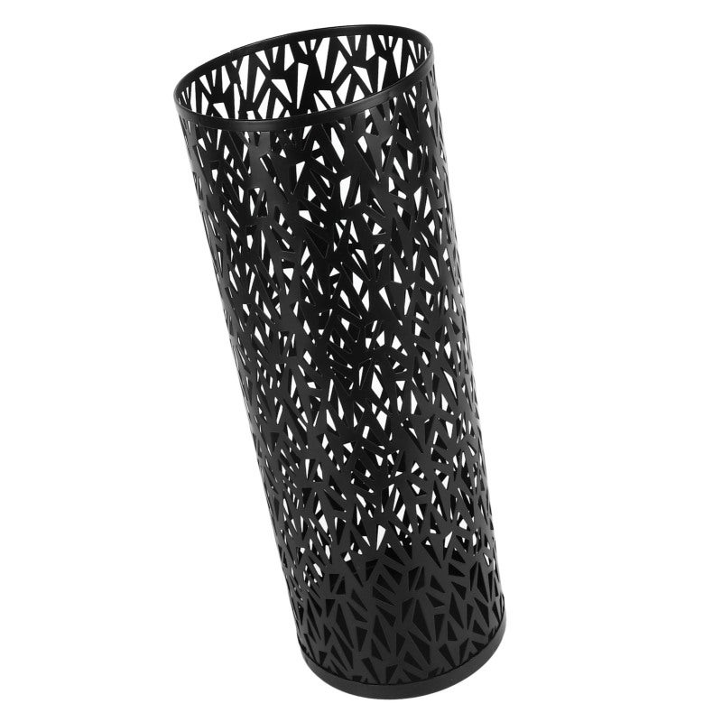 Umbrella Stand: Black 47.2x23.6x0.1in Premium Metal Anti-topple - Hollowed Quick-drying Rust-resistant Umbrella Holder for Entryway Home Office Outdoor Use - Image 4