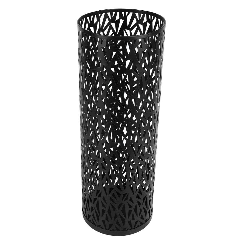 Umbrella Stand: Black 47.2x23.6x0.1in Premium Metal Anti-topple - Hollowed Quick-drying Rust-resistant Umbrella Holder for Entryway Home Office Outdoor Use - Image 2
