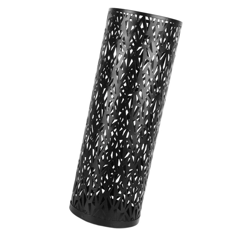 Umbrella Stand: Black 47.2x23.6x0.1in Premium Metal Anti-topple - Hollowed Quick-drying Rust-resistant Umbrella Holder for Entryway Home Office Outdoor Use - Image 5
