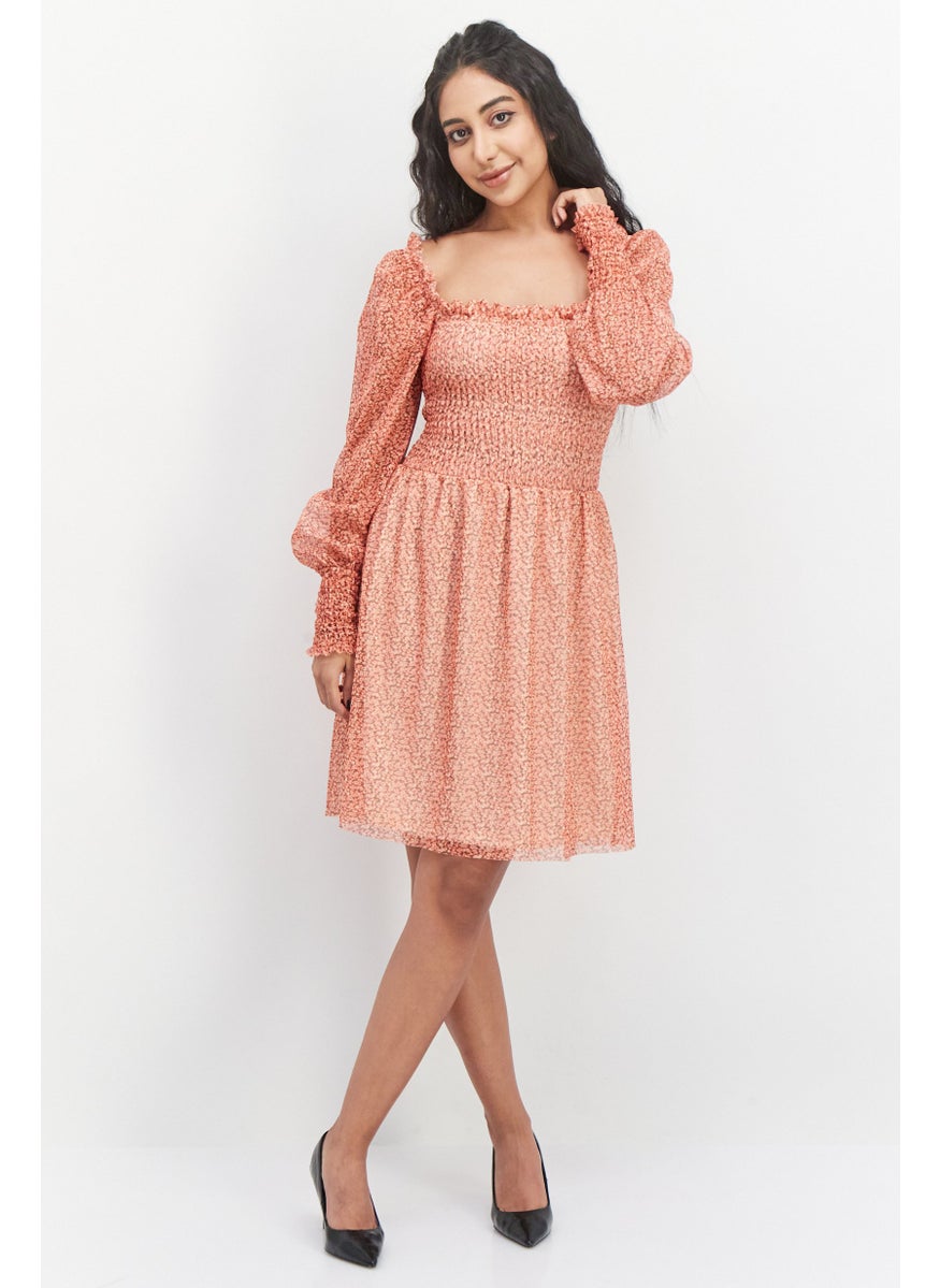 RIVER ISLAND فستان ميني منسوج للنساء، مجموعة حمراء  - Image 2