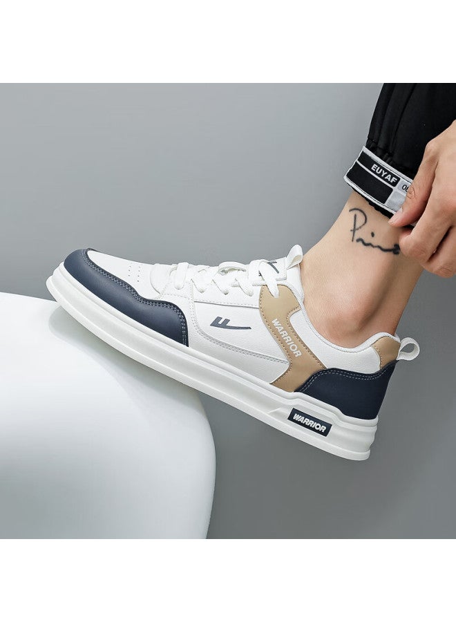 Warrior Men's Breathable Canvas Shoes Casual Shoes Commuting Sports Shoes Men Wxp-1013 Navy Blue 42 - Image 1