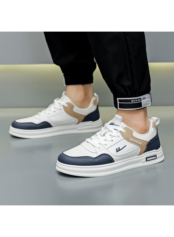 Warrior Men's Breathable Canvas Shoes Casual Shoes Commuting Sports Shoes Men Wxp-1013 Navy Blue 42 - Image 2