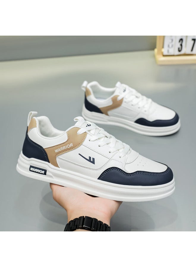Warrior Men's Breathable Canvas Shoes Casual Shoes Commuting Sports Shoes Men Wxp-1013 Navy Blue 42 - Image 4