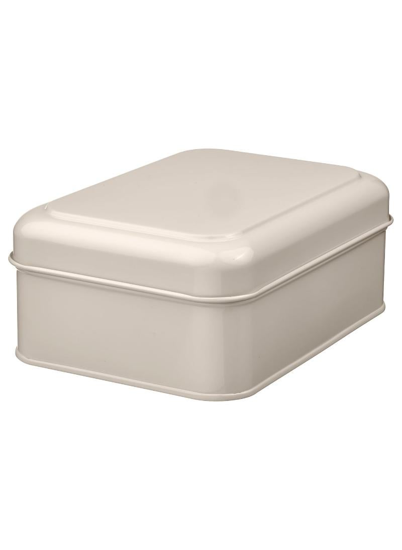 Storage Box With Lid Light Beige 22X16X8Cm
