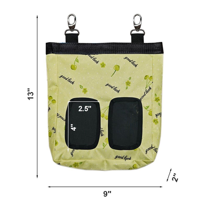 RIOUSSI Guinea Pig Hay Feeder, Hanging Rabbit Hay Feeder Bag for Guinea Pigs Bunnies Chinchillas. Greencherries - Image 3