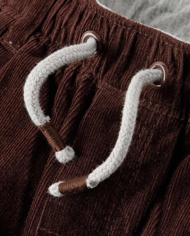 Gymboree,Boys,and Toddler Corduroy Pull on Pants,Dk Hazlenut,3 Years - Image 2
