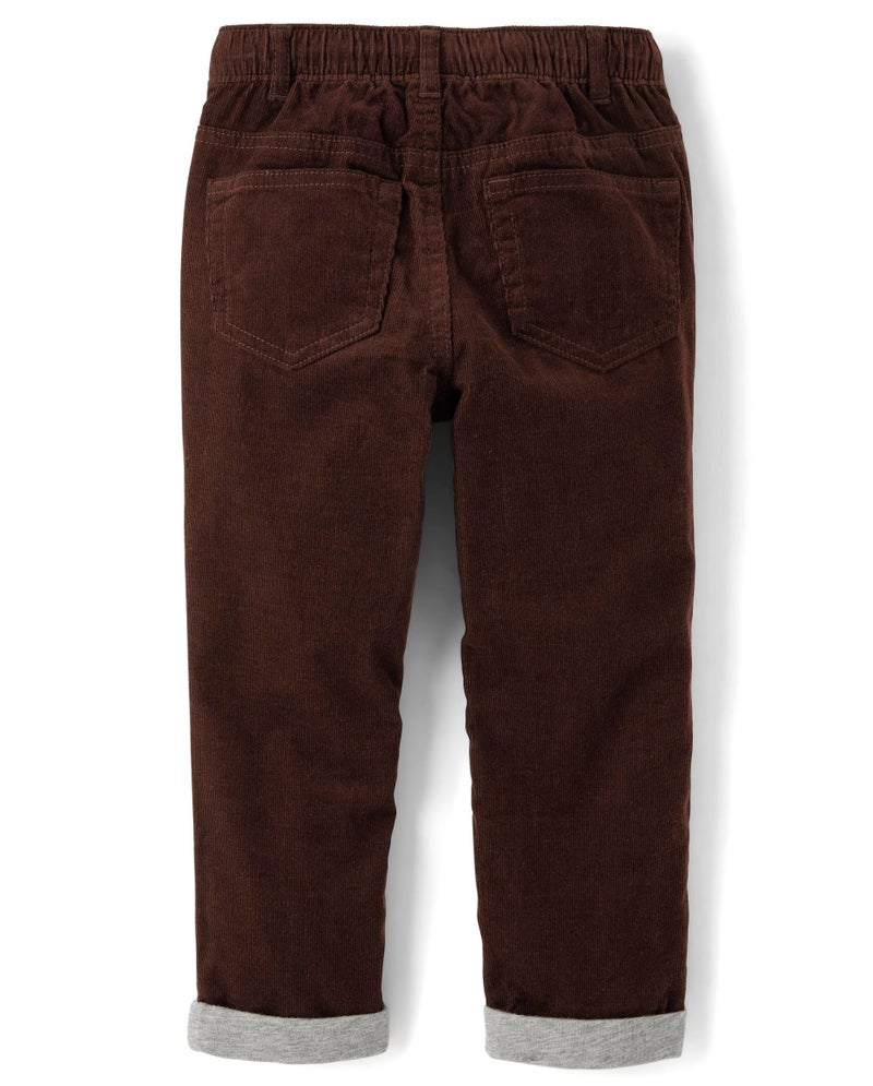 Gymboree,Boys,and Toddler Corduroy Pull on Pants,Dk Hazlenut,3 Years - Image 4