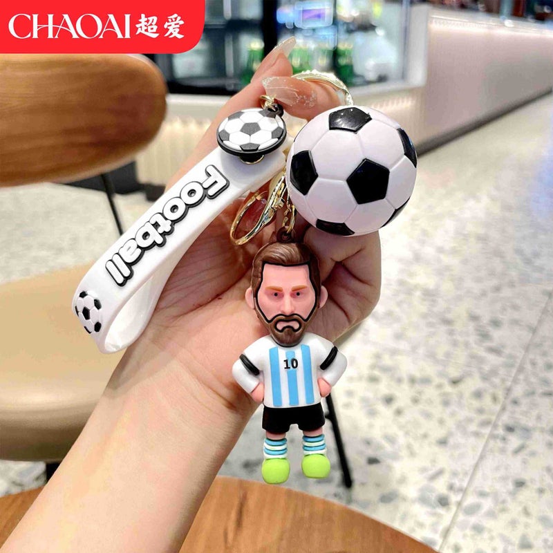 سلسلة مفاتيح كأس العالم لكرة القدم - شخصية كرتونية بتصميم قميص الفريق - Image 2