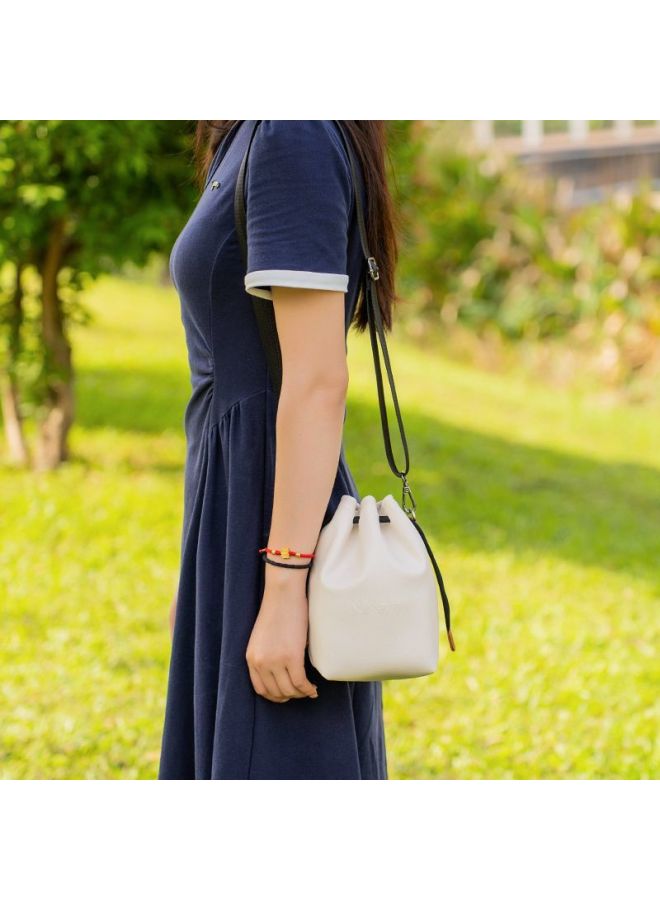 The Camera Bag Is Suitable For Canon R50 Fuji Xm5 Storage Bag Nikon Z50 Second Generation Liner Sony Zve10 Micro SLR-Color:Nikon White Storage Bag Large + Hook Shoulder Strap - Image 4