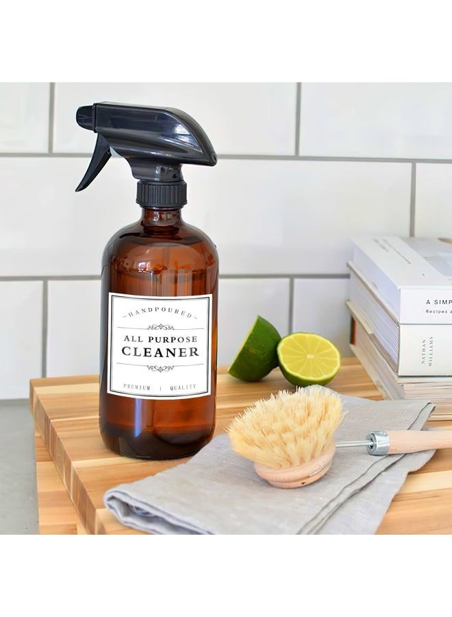 TESWEY Bathroom Bottle Labels, Retro Style Container Labels for Glass or Plastic Bottles, Waterproof Labels for Hand Soap Shampoo Lotion Dispenser - Image 3