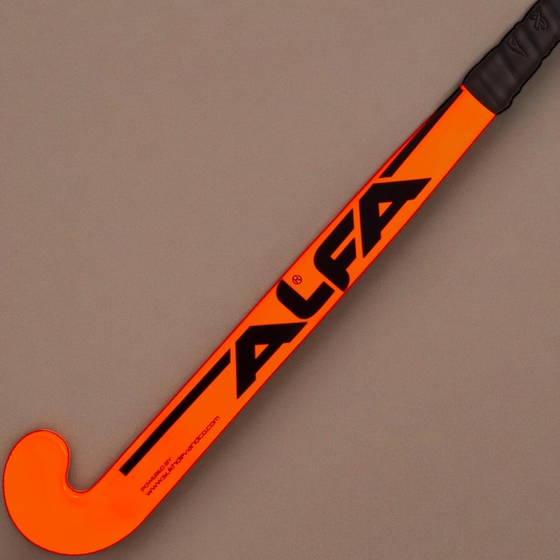 ALFA Y30 Limited Edition Carbon, Kevlar and Glass Fibre Composite Hockey Stick with Stick Bag (Orange, 37 Inch) - Image 2