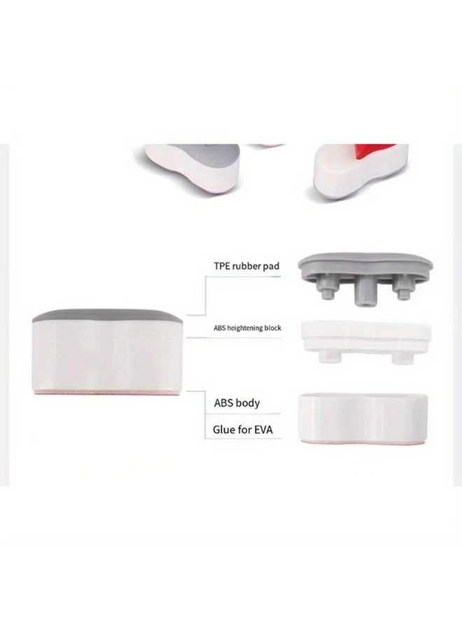 4pcs Self Adhesive Toilet Seat Bumpers White And Gray Strong Grip Lid Stoppers Spacers Scratch Protection Easy Install Bathroom Accessories Toilet Seat Buffer Adhesive Pad - Image 5