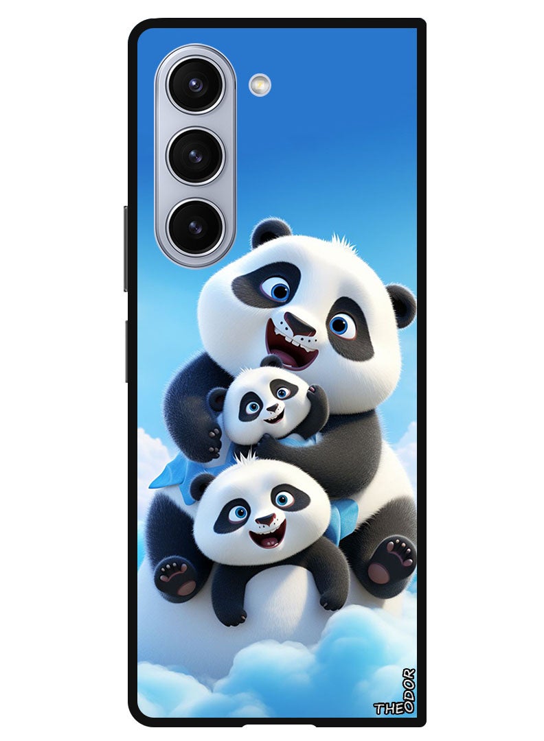 Theodor Protective Case Anti Scratch Shock Proof Bumper Cover For Samsung Galaxy Z Fold 6 Panda 2 - Image 1