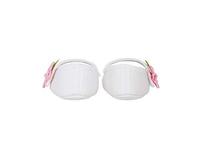 Rsmart Baby Girl's Rose Bootie Shoes | White Baby Child Bootie - Image 4