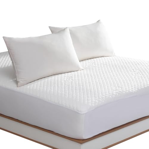 Reaks King Size Waterproof Mattress Protector Fitted Mattress Pad Cover with Deep Pocket Up to 18'' - Image 1