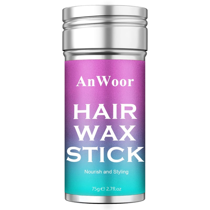 AnWoor Hair Wax Stick for Flyaways Hair Accessories for Women Girls Hair Bun Maker for Kids Baby Hair Gel Stick Kids Hair Products Slick Stick Girls Hair Accessories Hair Smoothing Stick