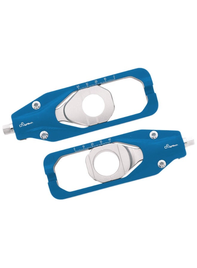 LighTech Chain Adjuster Kit, for Yamaha R1 / R1M (2020–2024) – Blue