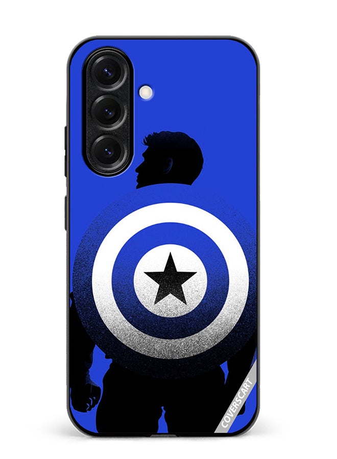 Protective Case Cover For Samsung Galaxy S25 Captain America Blue Design Multicolour