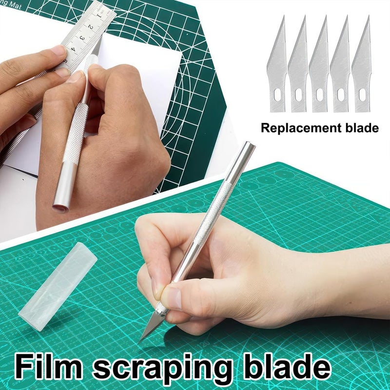 Fizzix 7-Piece Car Vinyl Wrap Tool Kit – Complete Wallpaper Smoothing Set with Squeegee and Vinyl Cutter - Image 3