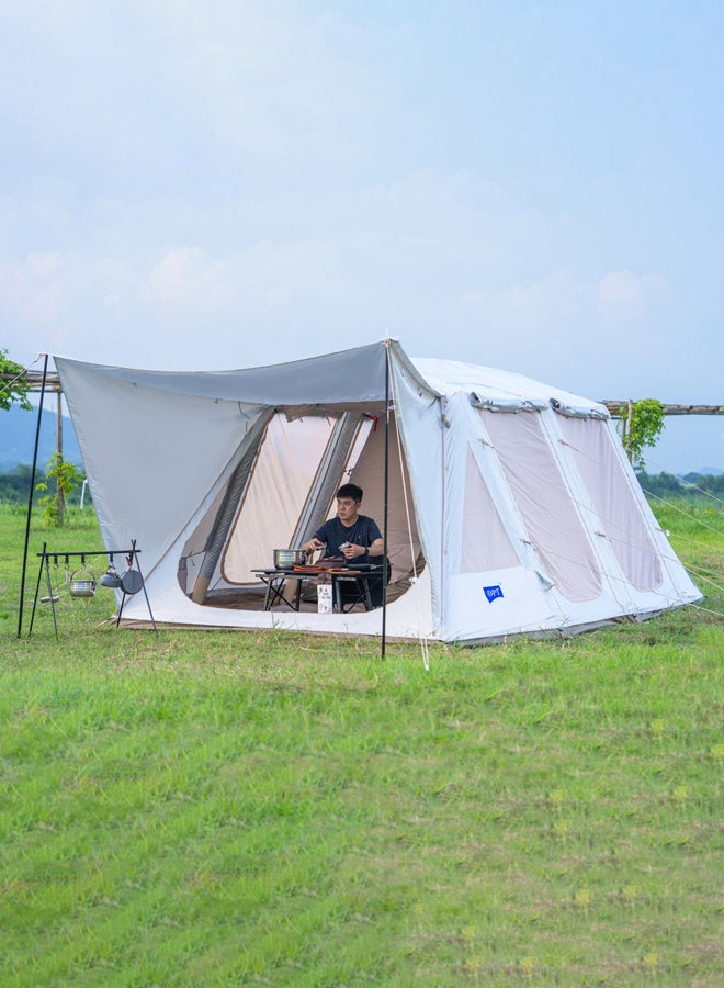 DPT خيمة نفق قابلة للنفخ، بيضاء، الحجم 520*340*210 سم - Image 2