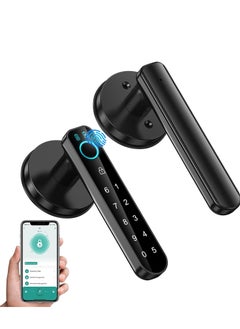 Sharpdo Sharpdo Smart Lock, Fingerprint Door Lock,  Smart Deadbolt with Key, Fringerprint, Electronic Digital Locks with Touchscreen.  - Image 1