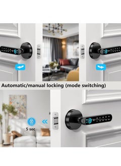 Sharpdo Sharpdo Smart Lock, Fingerprint Door Lock,  Smart Deadbolt with Key, Fringerprint, Electronic Digital Locks with Touchscreen.  - Image 5
