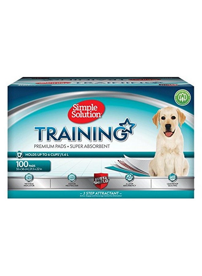 Simple Solution Puppy Training Pads | 6 Layers Of Leak-Proof Protection | Extremely Absorbent Puppy Pad, Can Be Used In Dog Baskets Or Beds In Case Of Incontinence ? Pack Of 100  - Image 1