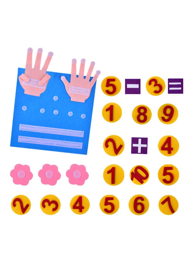 مجموعة ألعاب الرياضيات مونتيسوري للأطفال مجموعة عد أرقام الأصابع 30 × 30 سم 30x30سم - Image 3