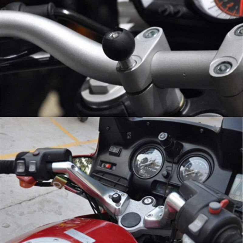 MASO Motorcycle Handlebar Clamp Ball with M8 Screws for RAM Mount - Image 2