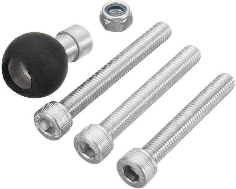 MASO Motorcycle Handlebar Clamp Ball with M8 Screws for RAM Mount - Image 5