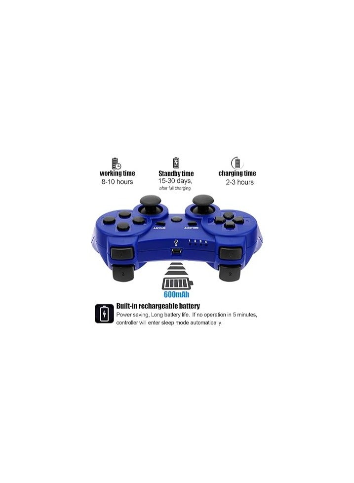 Wireless controller for PlayStation 3 gaming device + charging cable blue color - Image 3