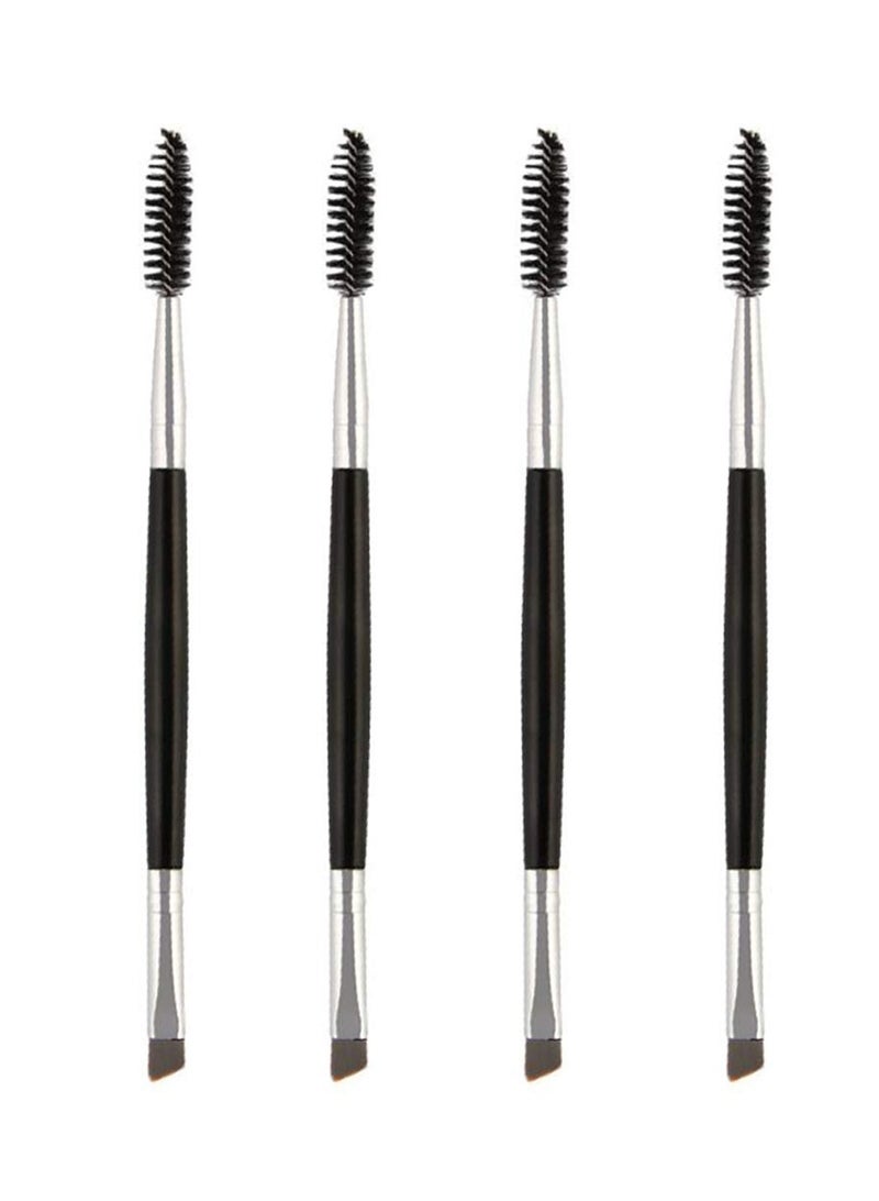 SYOSI Double Sided Eye Brow Brush, Existing Beauty Henna Eyebrow Tint Brush Angled Eye Brow Comb and Spoolie Suitable for Women Cosmetic Tool - Image 1