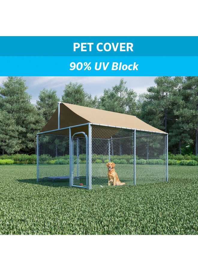 Coolaroo 90% UV Block Shade Cloth and Privacy Screen Shade Fabric Roll, 6' x 15', Wheat - Image 3