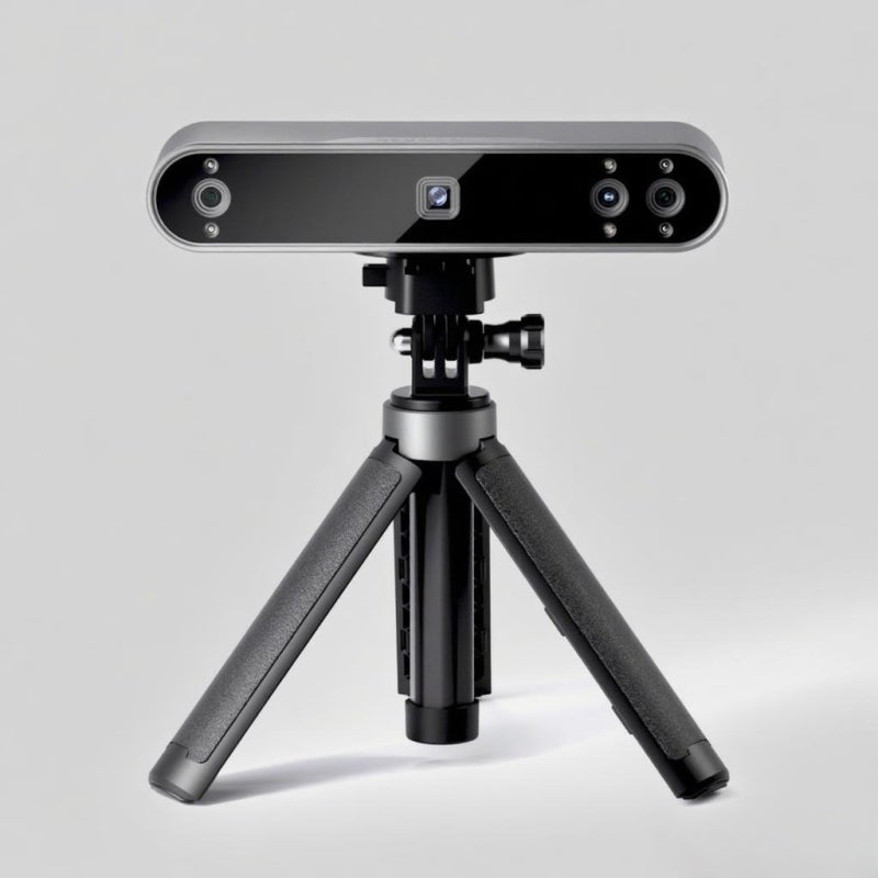 3D Scanner: Black Biocular Dual Camera - Superior Precision & Stability 0.05mm Single-Frame Precision 12-18Fps Scanning Speed High Fidelity Color Scans For Industrial Design, Art, Medical Fields - Image 1