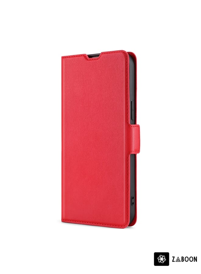 Zaboon Protective Case Cover For OPPO A54 4G Ultra-thin Voltage Side Buckle PU + TPU Leather - Image 2