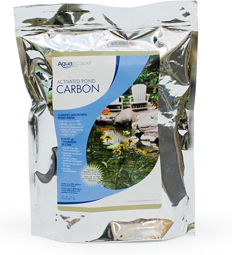 Aquascape Activated Pond Carbon Water Treatment for Ponds and Water Features 2Pound  80000Black - Image 1