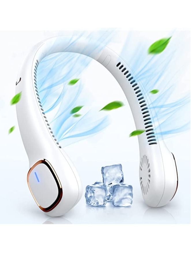 Neck Fan,Portable Fan Rechargeable,Personal Fan,Hands Free Around the Neck Fan, 3 Speeds 3600mAn Battery Operated Wearable Cooling USB Hanging Neck Fan for Office,Travel,Outdoor - Image 1