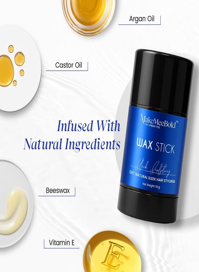 MakeMeeBold Make Mee Bold Hair Wax Stick for Women (65g) for Flyaways & Baby Hair | Natural-Looking Hold, High Shine Finish, Residue-Free | For Baby Hair & Frizzy Hair - Image 5