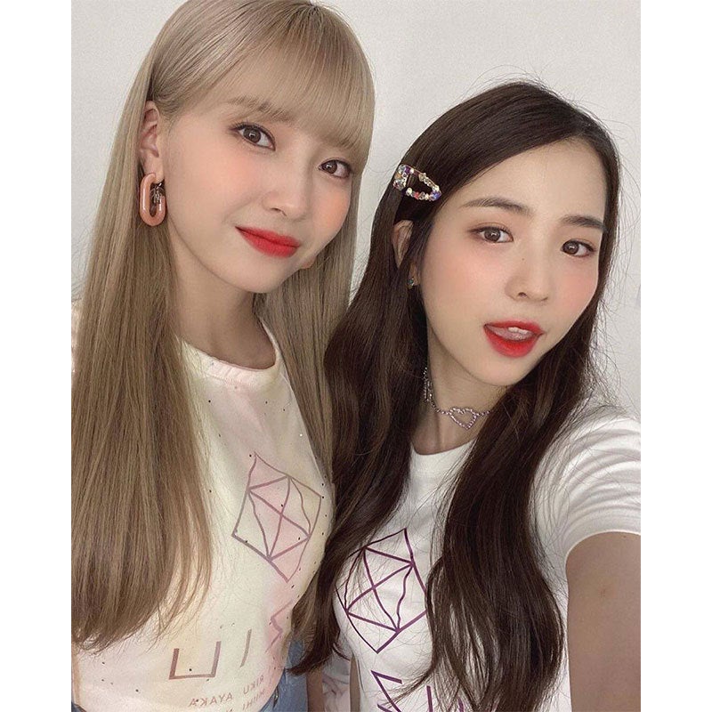 NIZIU Combination Concert Peripheral Clothes Same Style Short-sleeved T-shirt Loose Shoulder Shoulder Navel Half-sleeved Printed Singing Clothes - Image 5