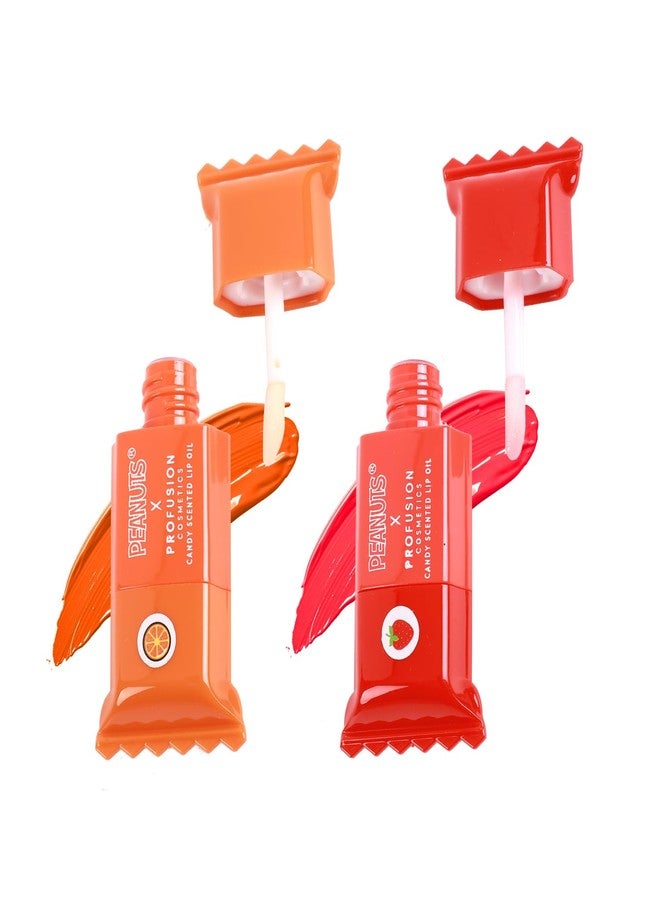 Profusion Cosmetics Peanuts Halloween Candy Crush Lip Oil Set, Nourishing Lip Tint with A High-Shine Finish, Infused With Jojoba Oil and Vitamin E - Image 1