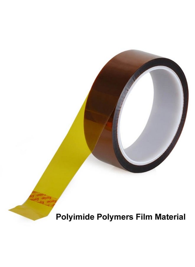 selizo High Temp Tape, 5 Pack Multi - Sized 1/8”, 15/64”, 15/64”, 15/32”, 5/64”, Heat Resistance Up To 280℃ (536℉)  - Image 5
